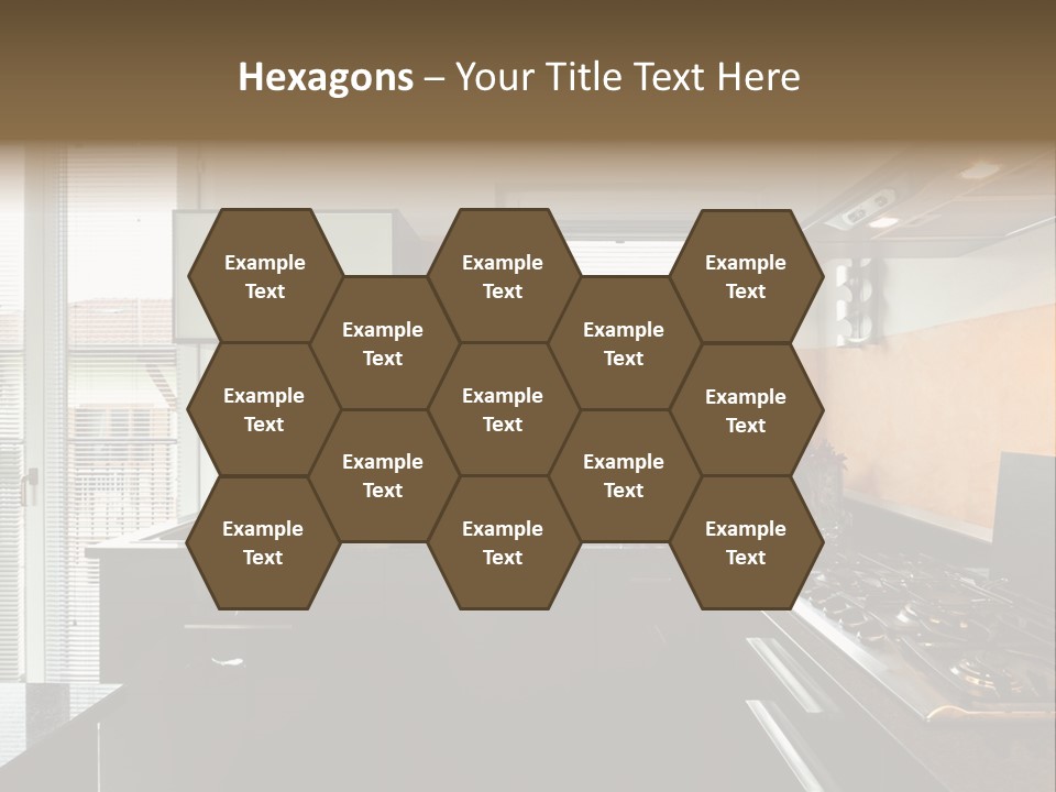 Kitchen Furnished Wall PowerPoint Template