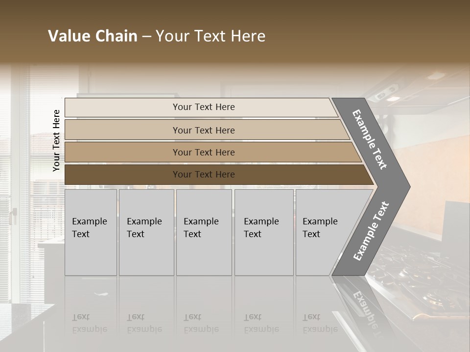 Kitchen Furnished Wall PowerPoint Template