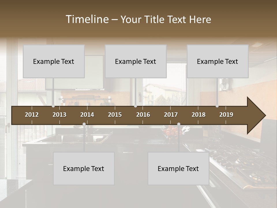 Kitchen Furnished Wall PowerPoint Template