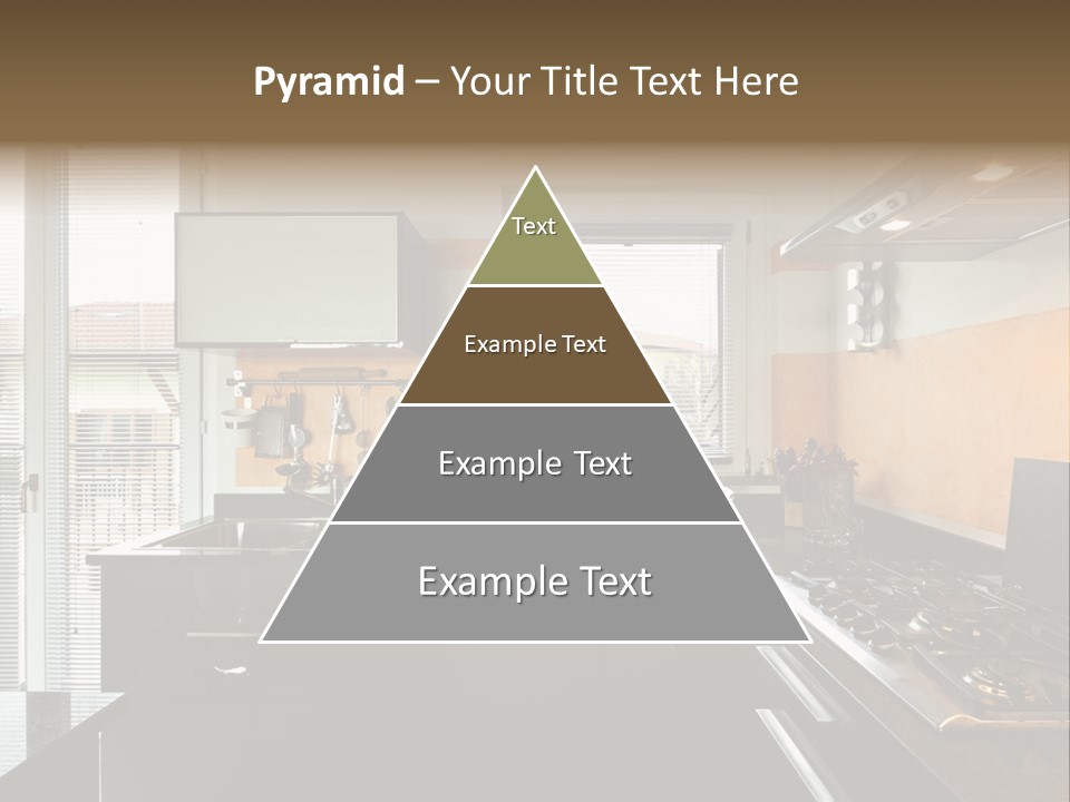 Kitchen Furnished Wall PowerPoint Template
