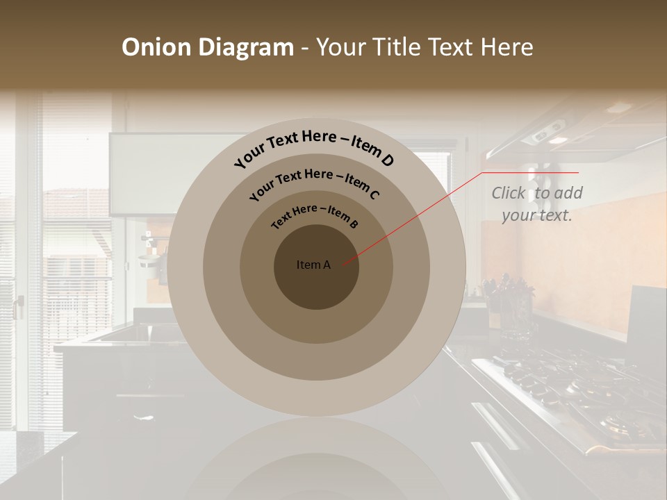 Kitchen Furnished Wall PowerPoint Template