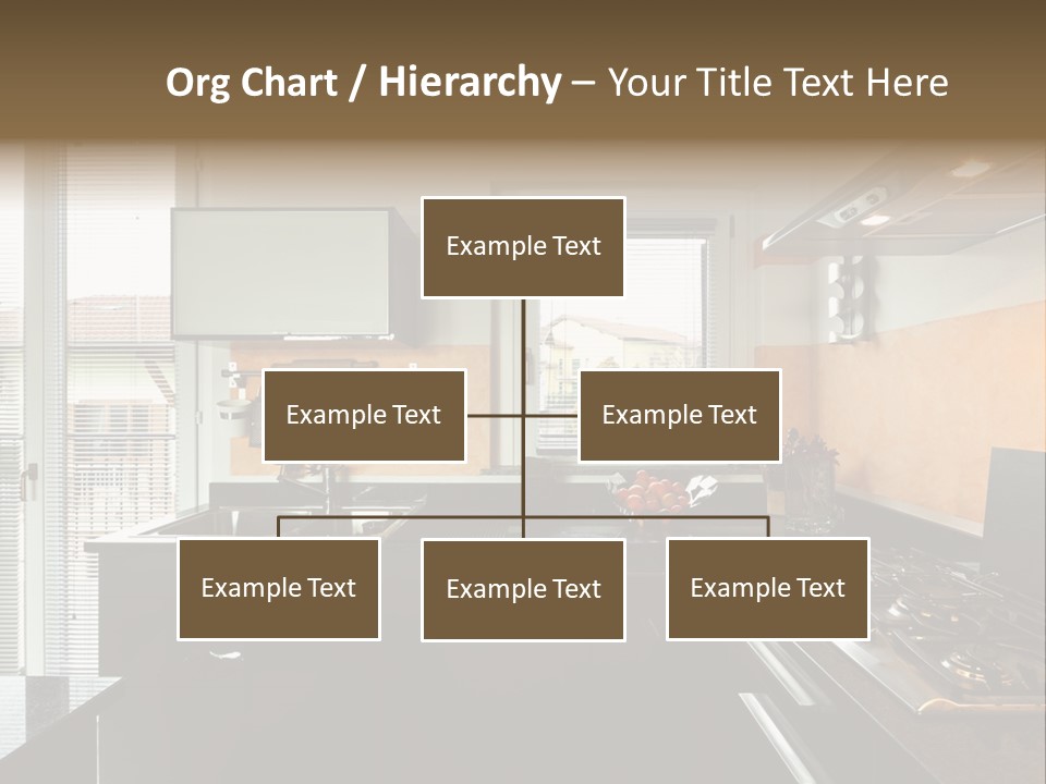 Kitchen Furnished Wall PowerPoint Template