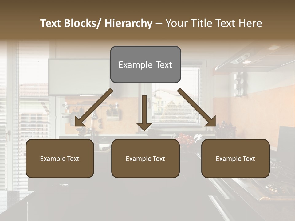 Kitchen Furnished Wall PowerPoint Template