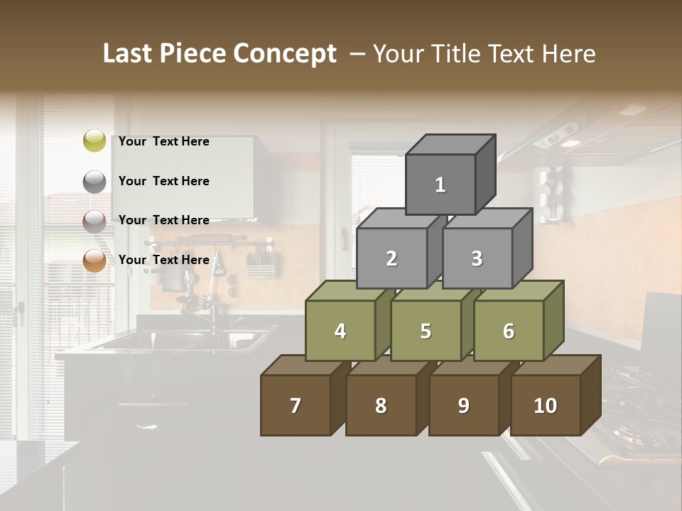 Kitchen Furnished Wall PowerPoint Template