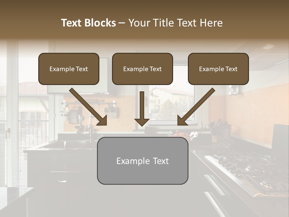 Kitchen Furnished Wall PowerPoint Template