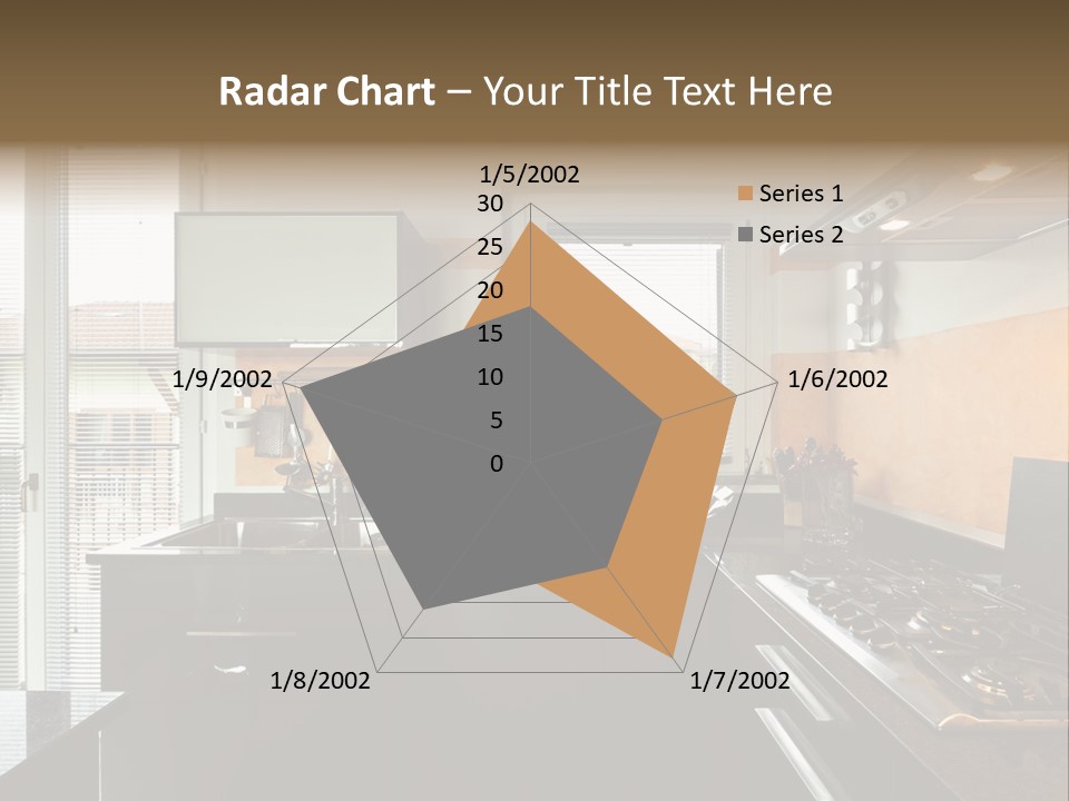Kitchen Furnished Wall PowerPoint Template