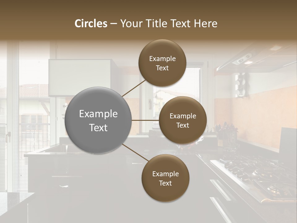 Kitchen Furnished Wall PowerPoint Template