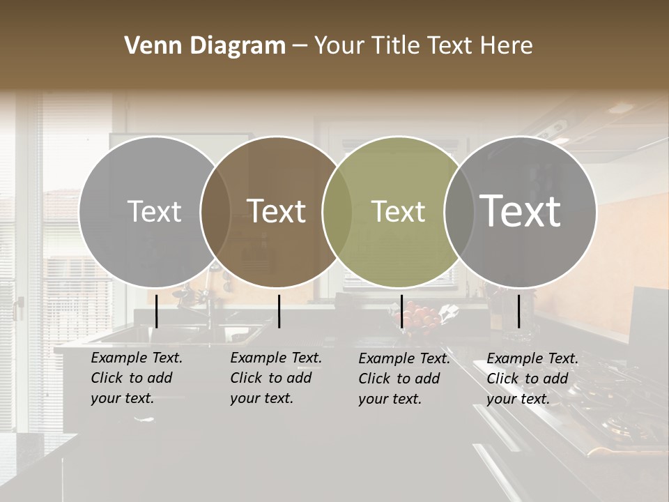 Kitchen Furnished Wall PowerPoint Template