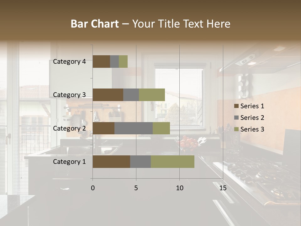 Kitchen Furnished Wall PowerPoint Template