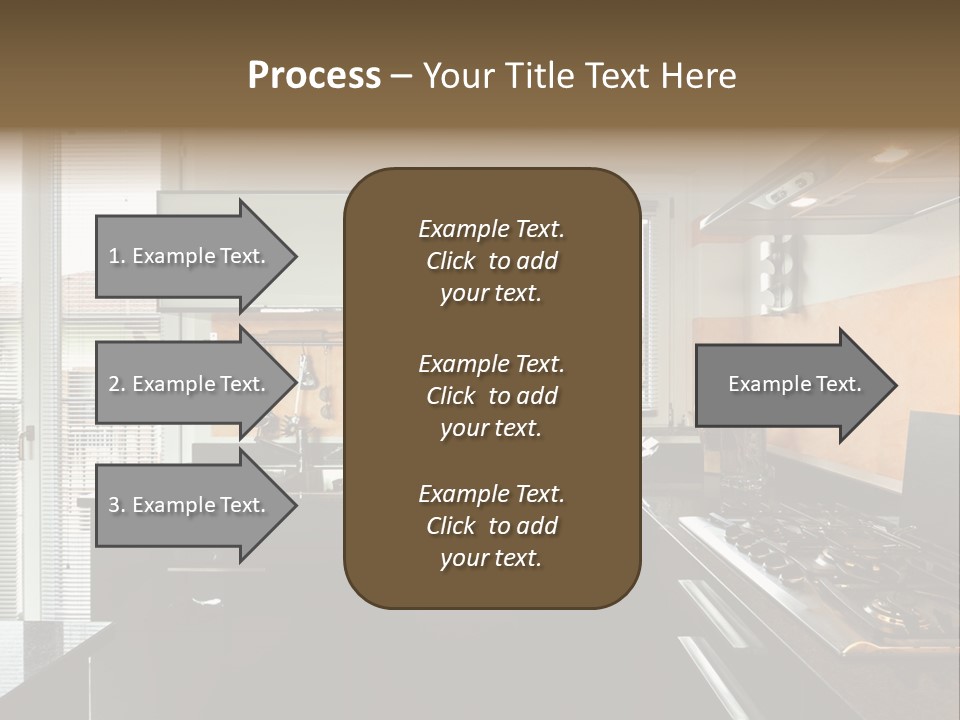 Kitchen Furnished Wall PowerPoint Template