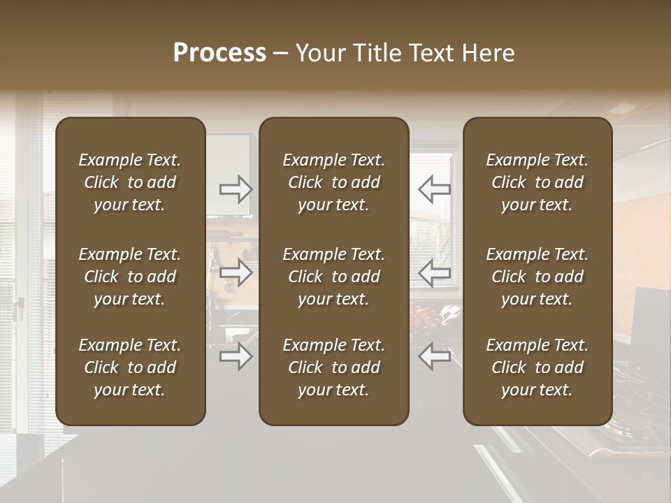 Kitchen Furnished Wall PowerPoint Template