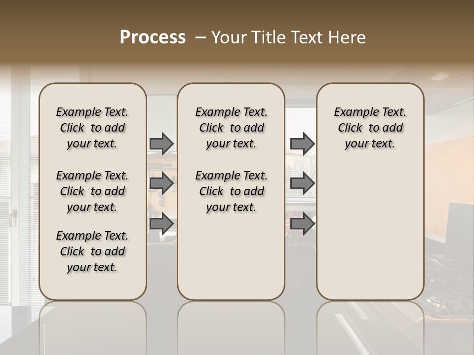 Kitchen Furnished Wall PowerPoint Template