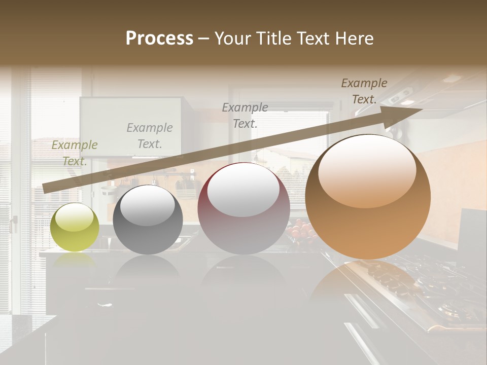 Kitchen Furnished Wall PowerPoint Template