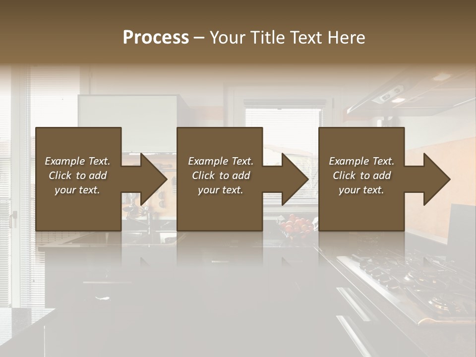 Kitchen Furnished Wall PowerPoint Template