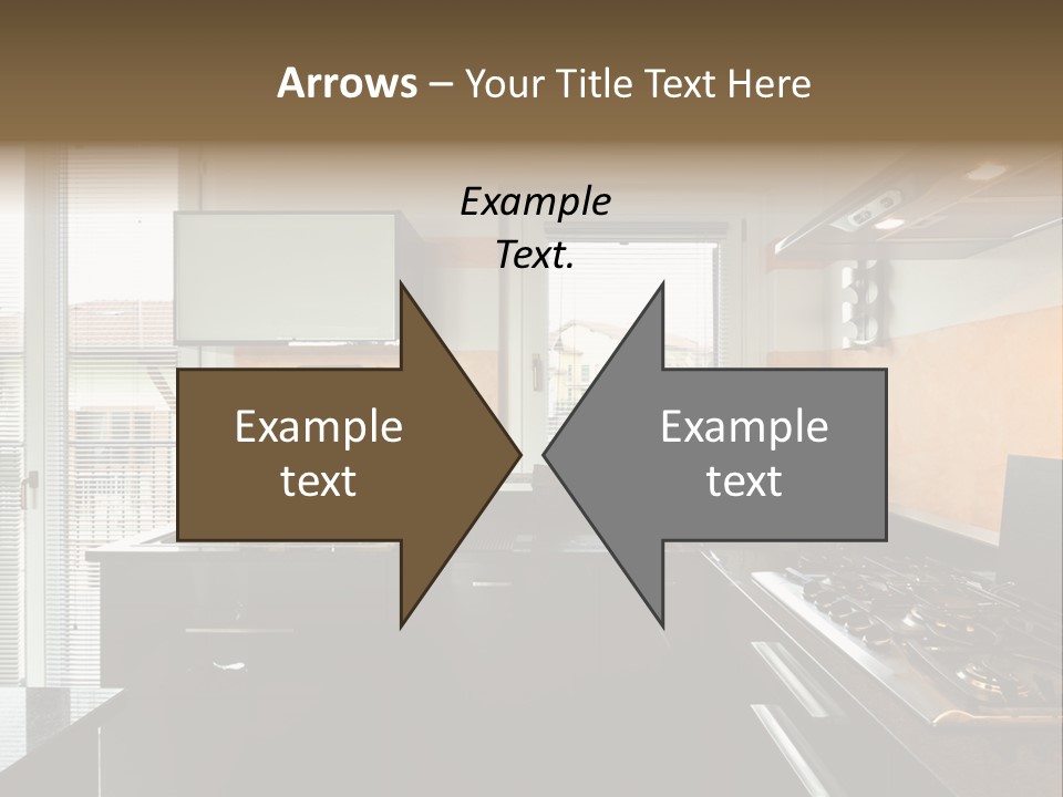 Kitchen Furnished Wall PowerPoint Template