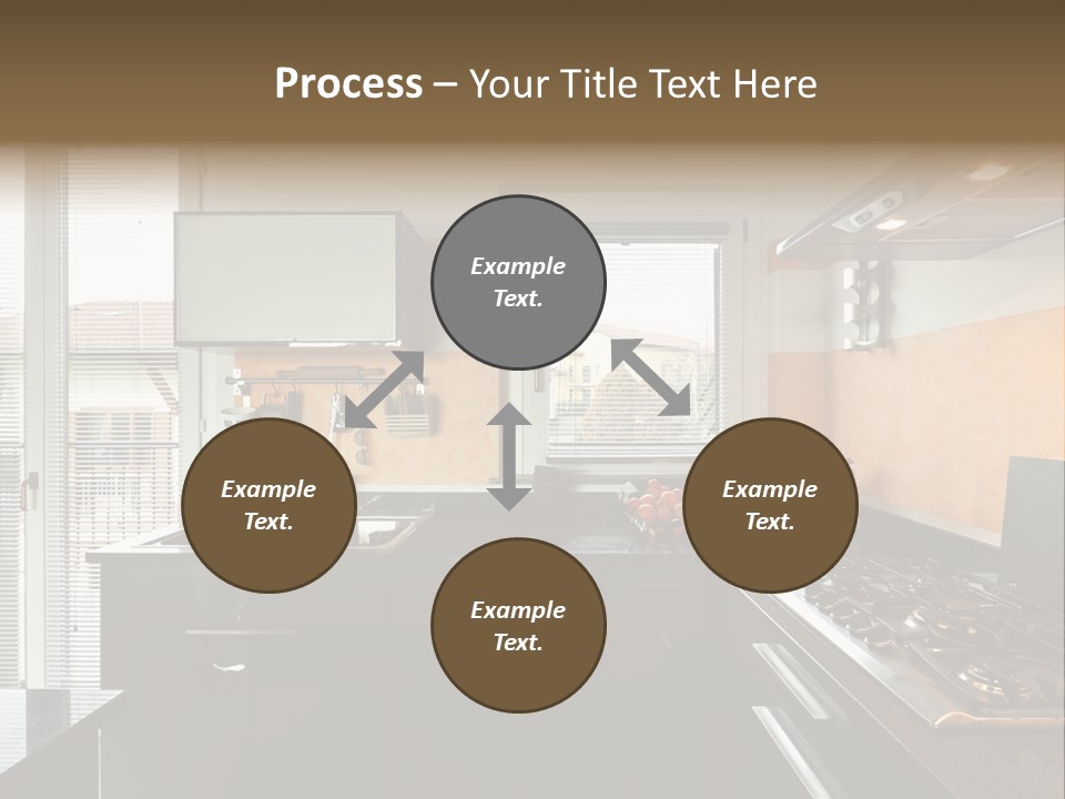Kitchen Furnished Wall PowerPoint Template
