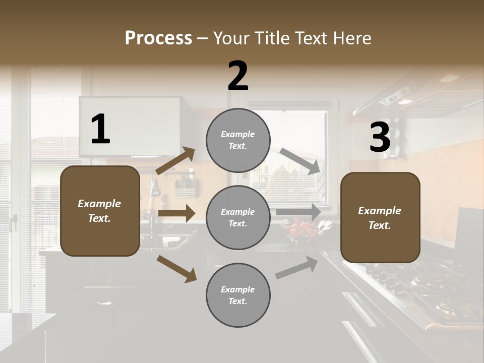 Kitchen Furnished Wall PowerPoint Template
