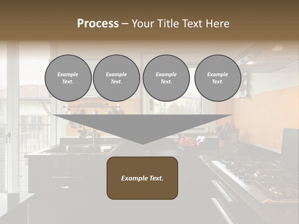 Kitchen Furnished Wall PowerPoint Template