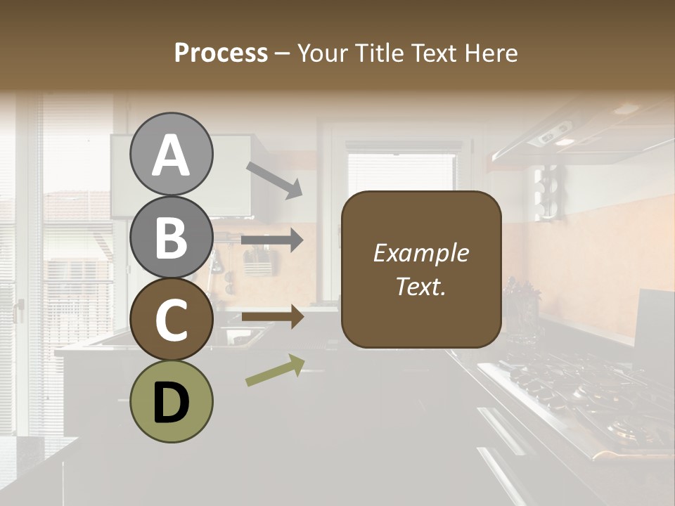 Kitchen Furnished Wall PowerPoint Template