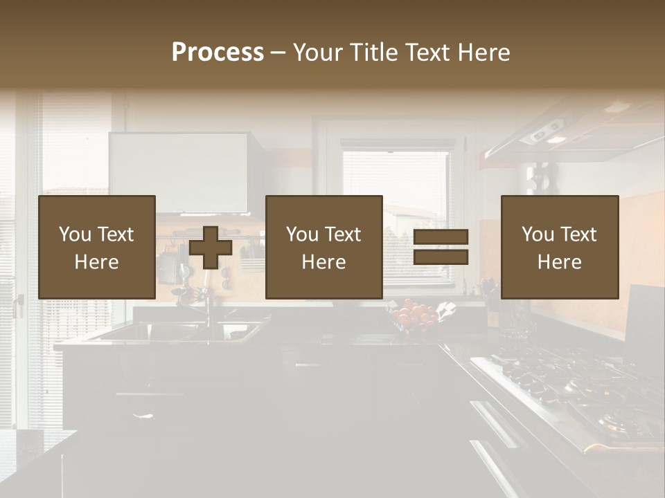 Kitchen Furnished Wall PowerPoint Template