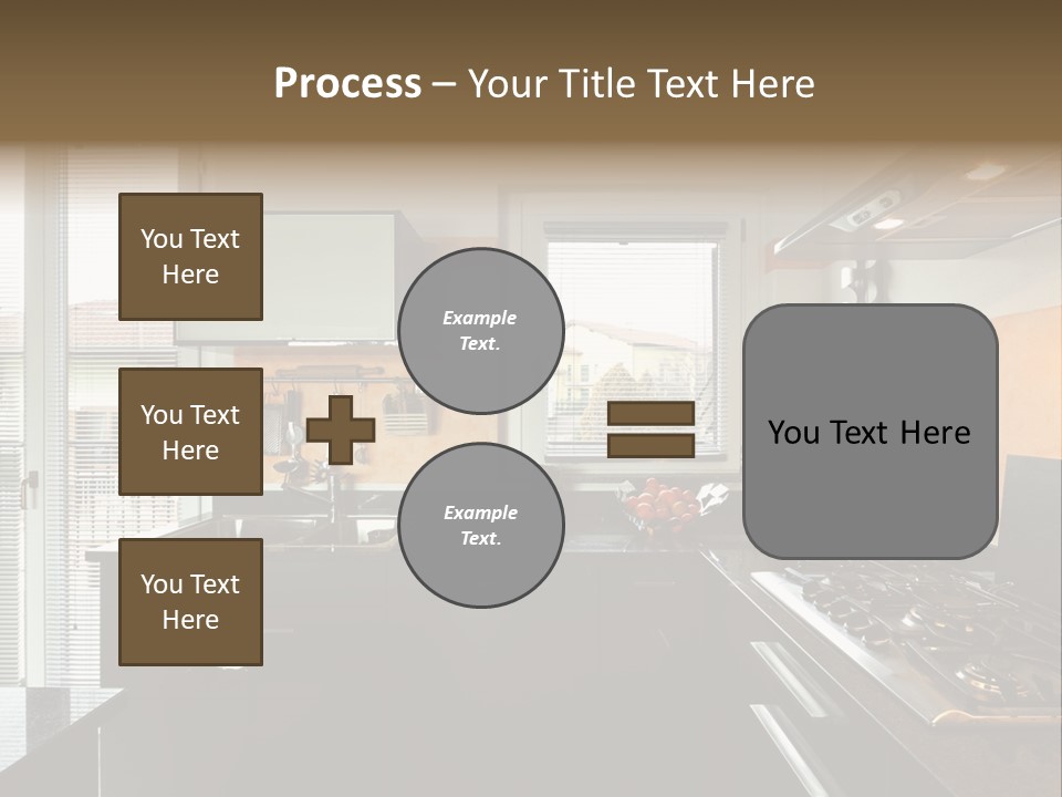 Kitchen Furnished Wall PowerPoint Template