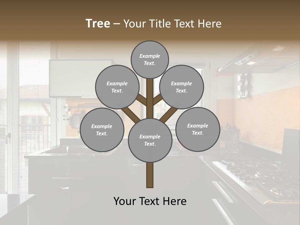 Kitchen Furnished Wall PowerPoint Template