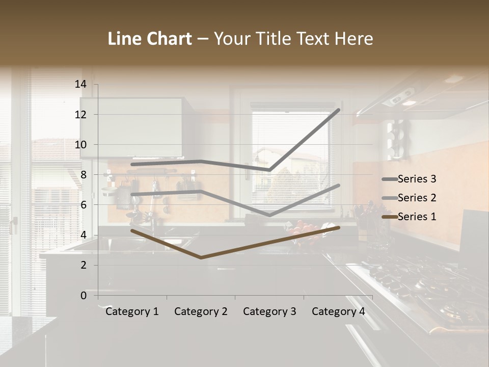 Kitchen Furnished Wall PowerPoint Template