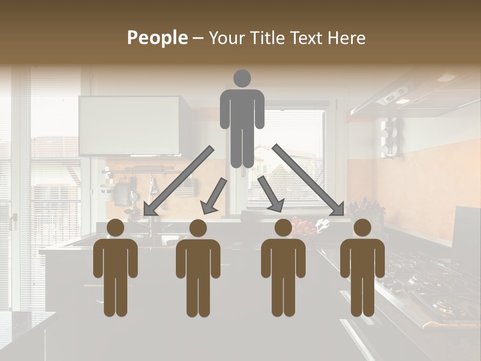 Kitchen Furnished Wall PowerPoint Template