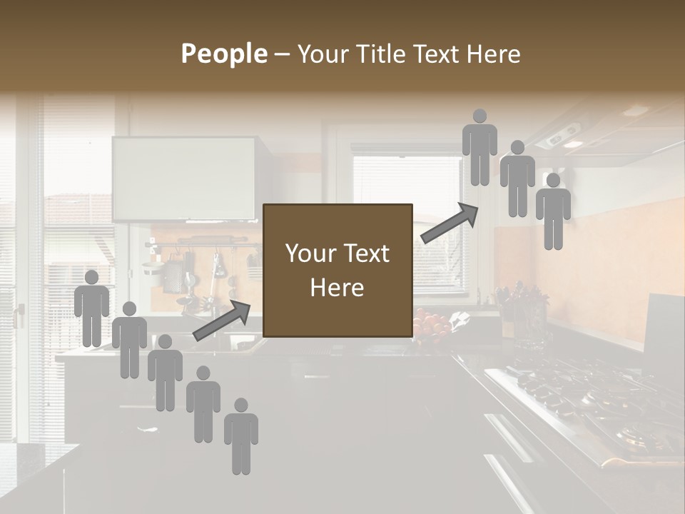 Kitchen Furnished Wall PowerPoint Template