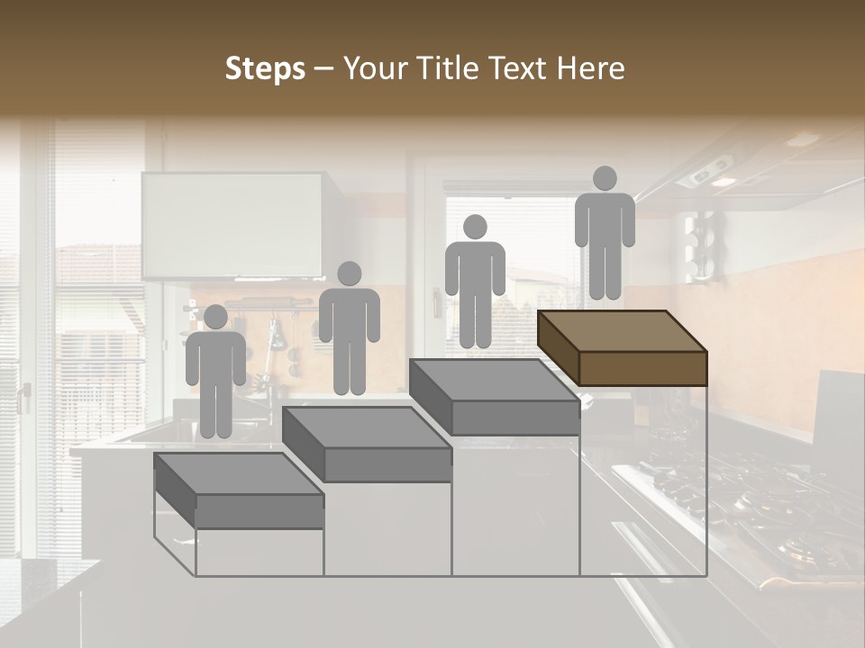 Kitchen Furnished Wall PowerPoint Template