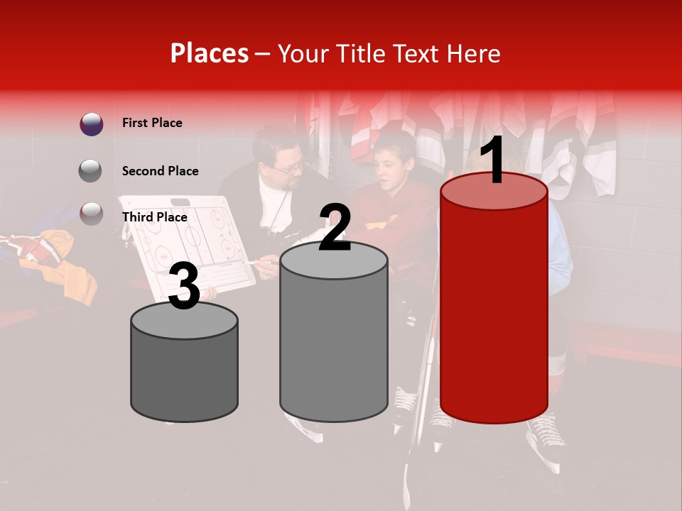 Equipment Rink Kid PowerPoint Template