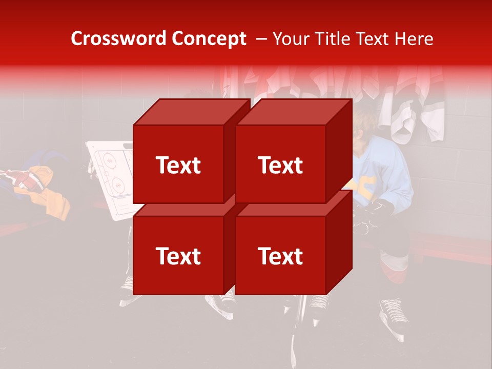Equipment Rink Kid PowerPoint Template
