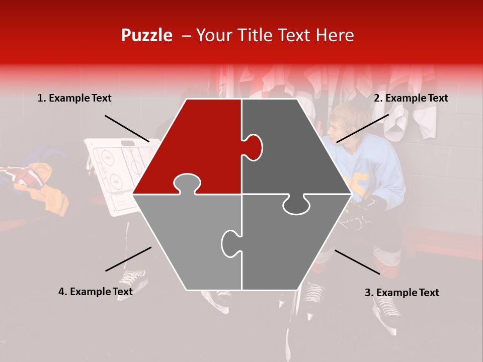 Equipment Rink Kid PowerPoint Template