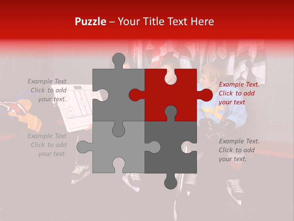 Equipment Rink Kid PowerPoint Template