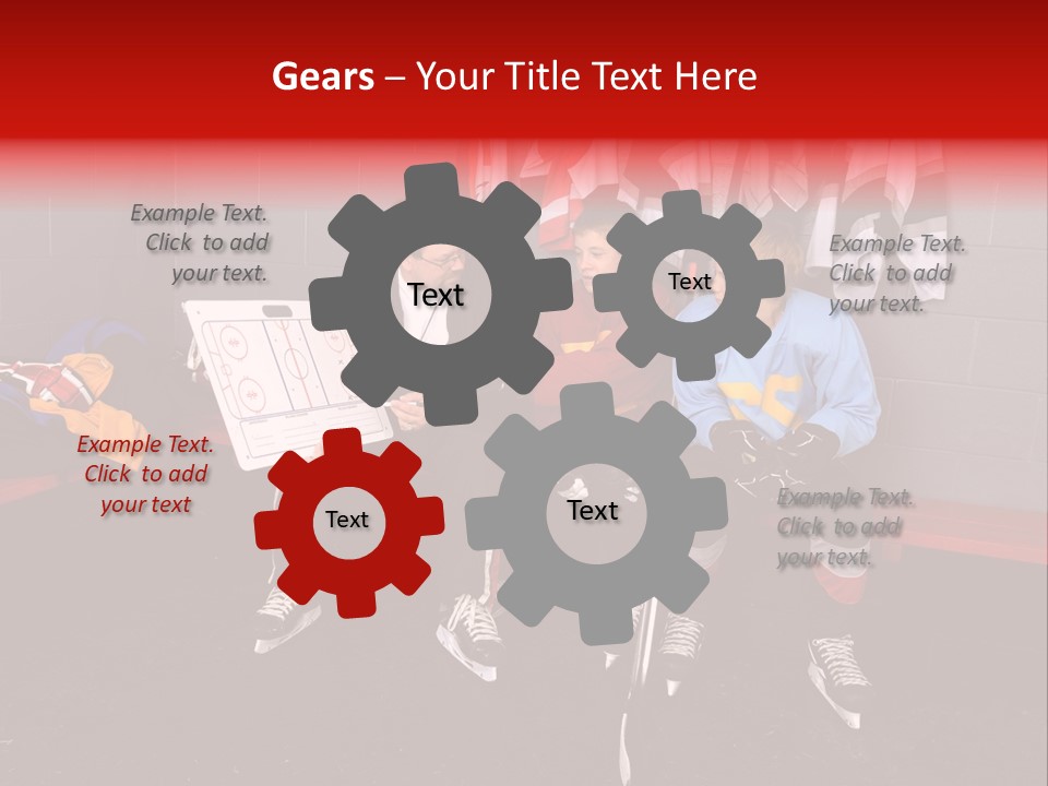 Equipment Rink Kid PowerPoint Template