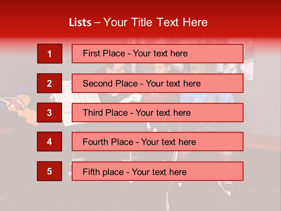 Equipment Rink Kid PowerPoint Template