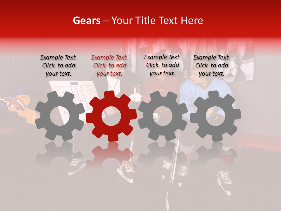 Equipment Rink Kid PowerPoint Template