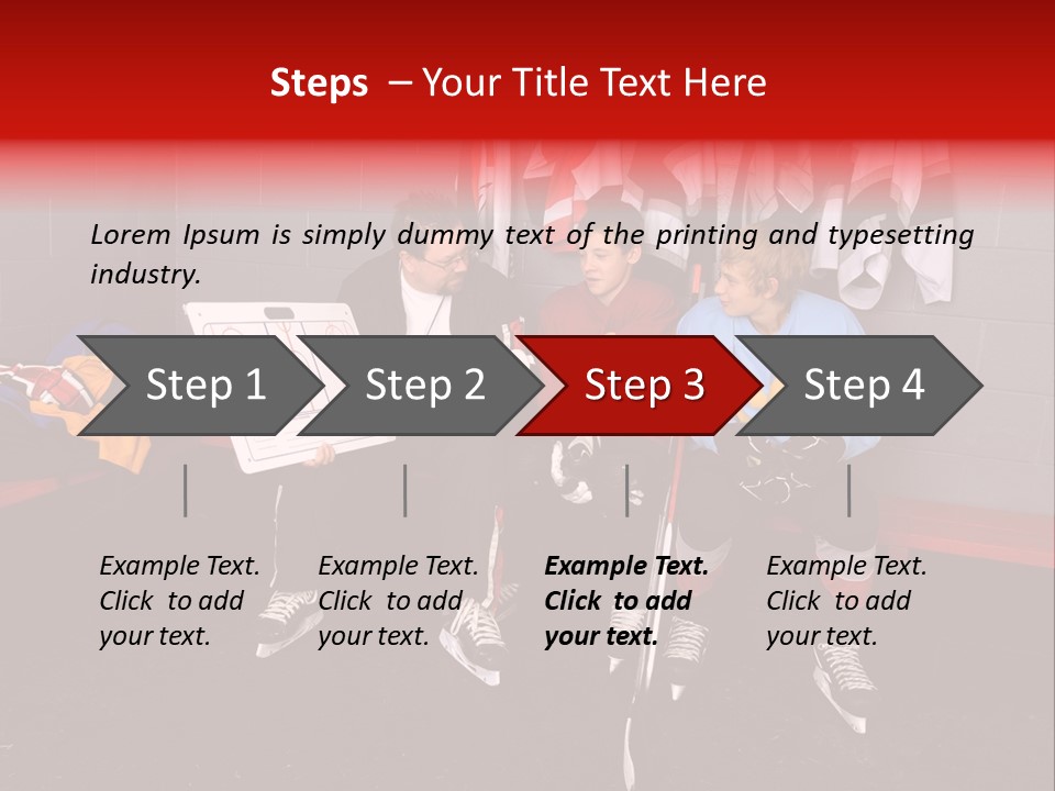 Equipment Rink Kid PowerPoint Template