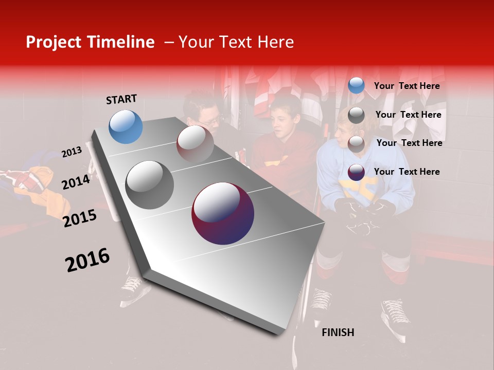 Equipment Rink Kid PowerPoint Template