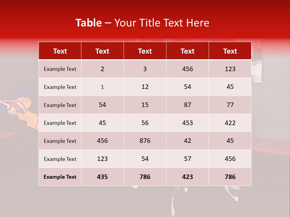 Equipment Rink Kid PowerPoint Template