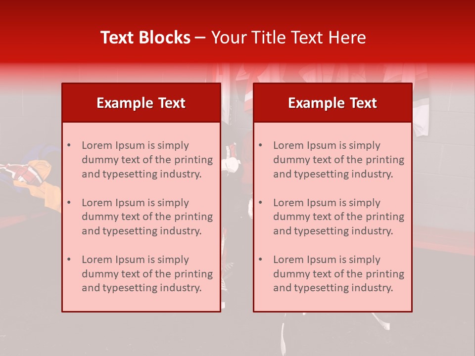 Equipment Rink Kid PowerPoint Template