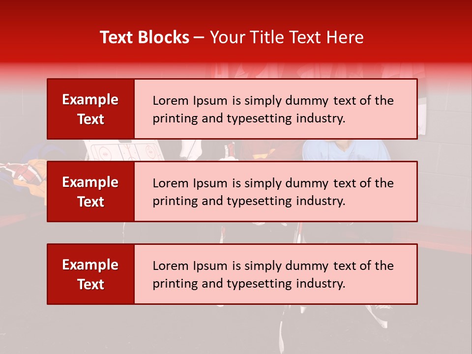 Equipment Rink Kid PowerPoint Template