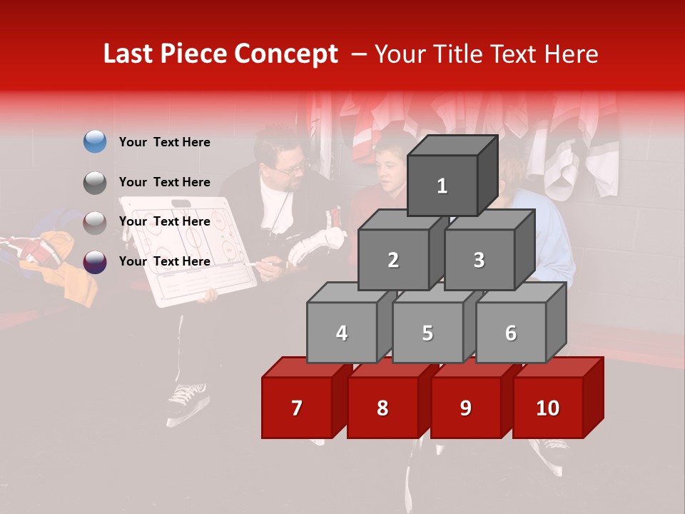 Equipment Rink Kid PowerPoint Template