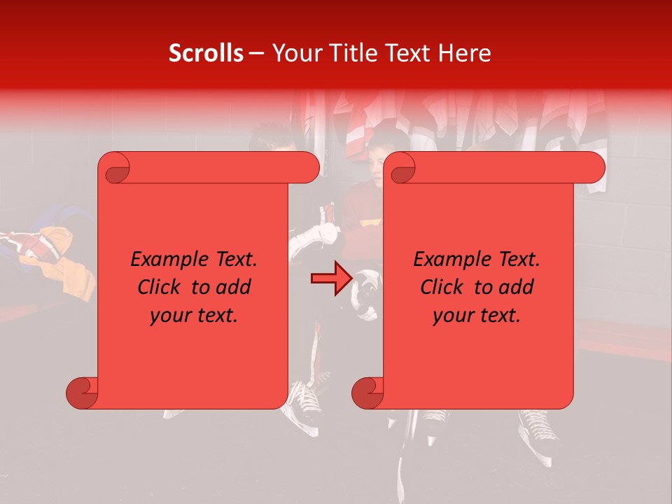 Equipment Rink Kid PowerPoint Template