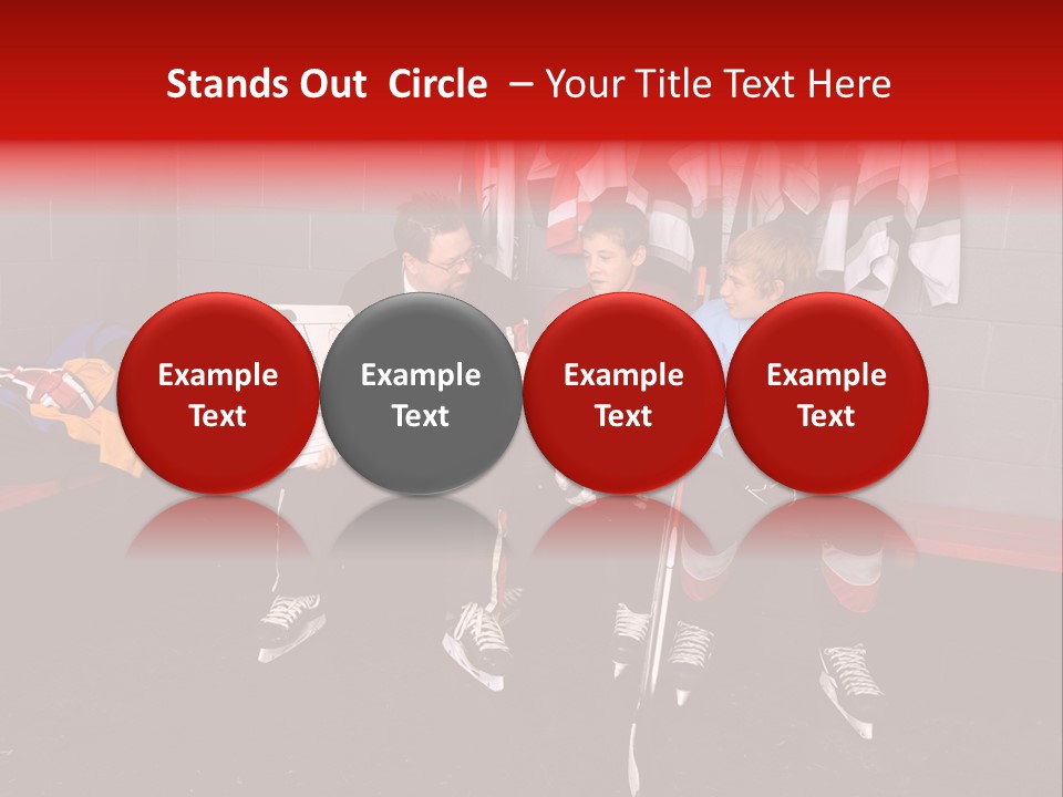 Equipment Rink Kid PowerPoint Template