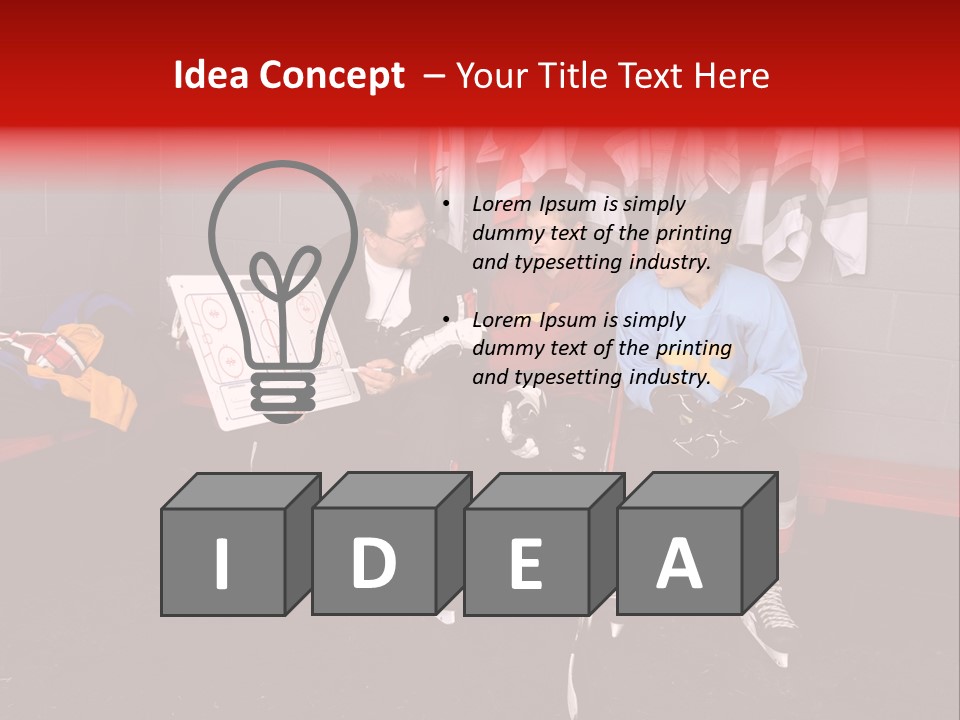 Equipment Rink Kid PowerPoint Template