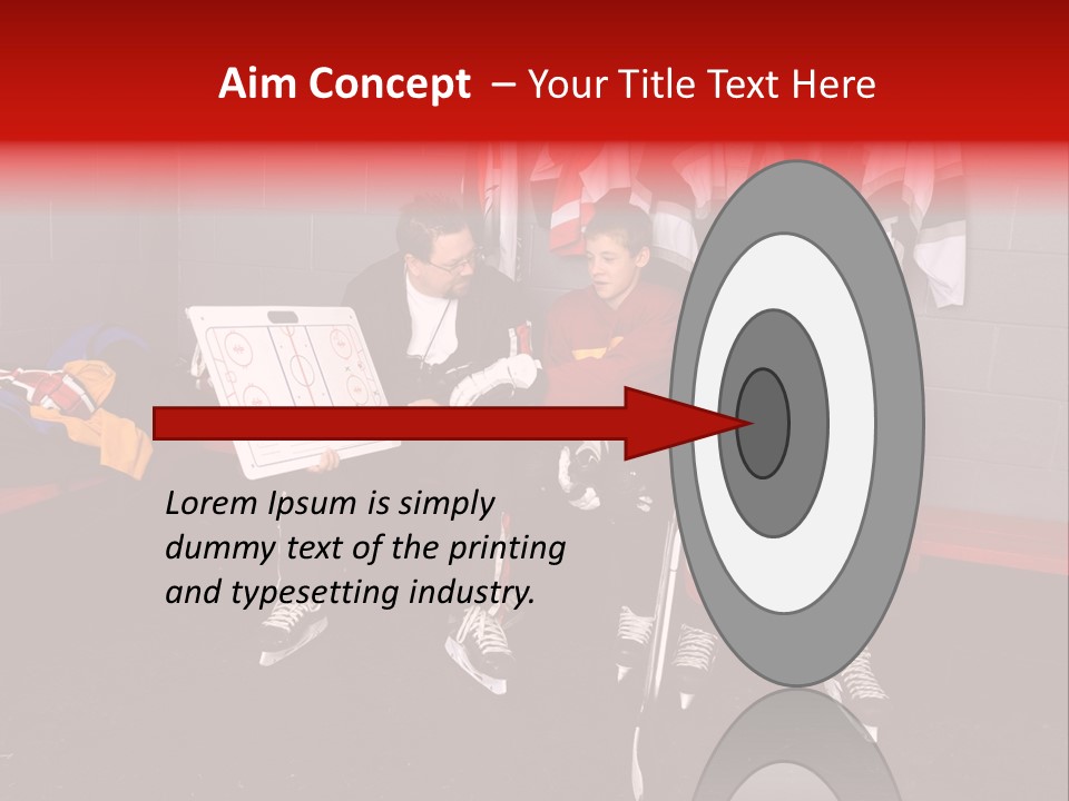 Equipment Rink Kid PowerPoint Template