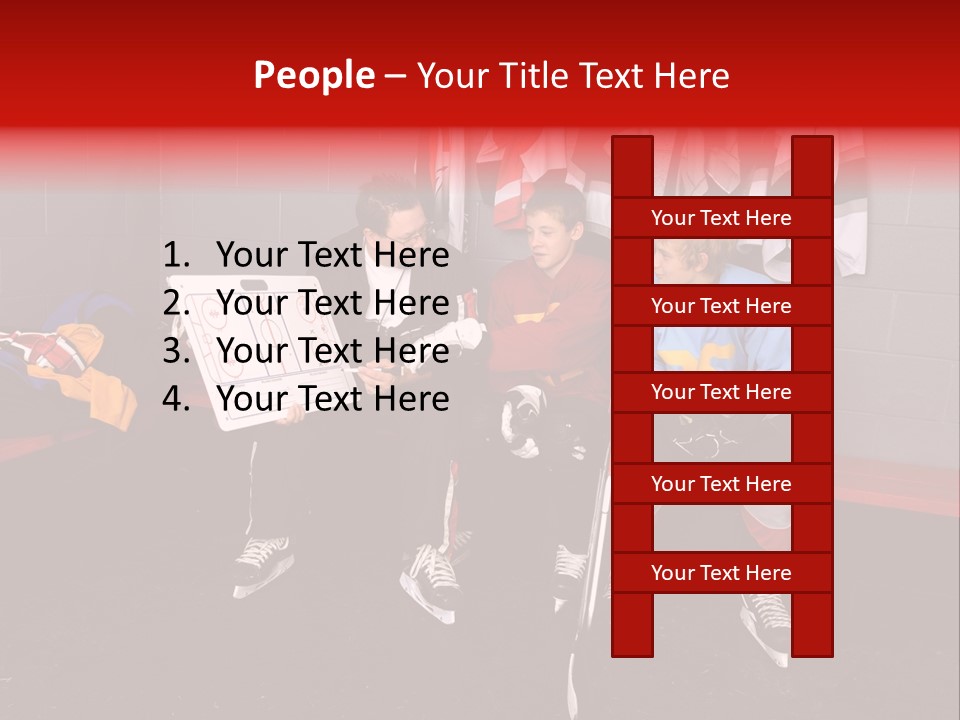 Equipment Rink Kid PowerPoint Template