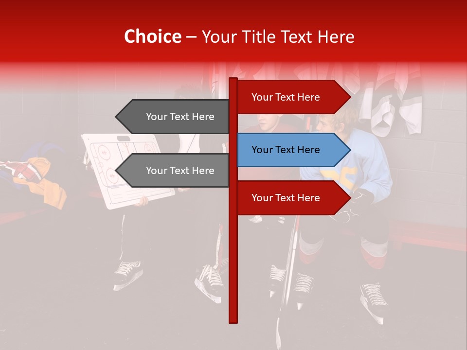 Equipment Rink Kid PowerPoint Template