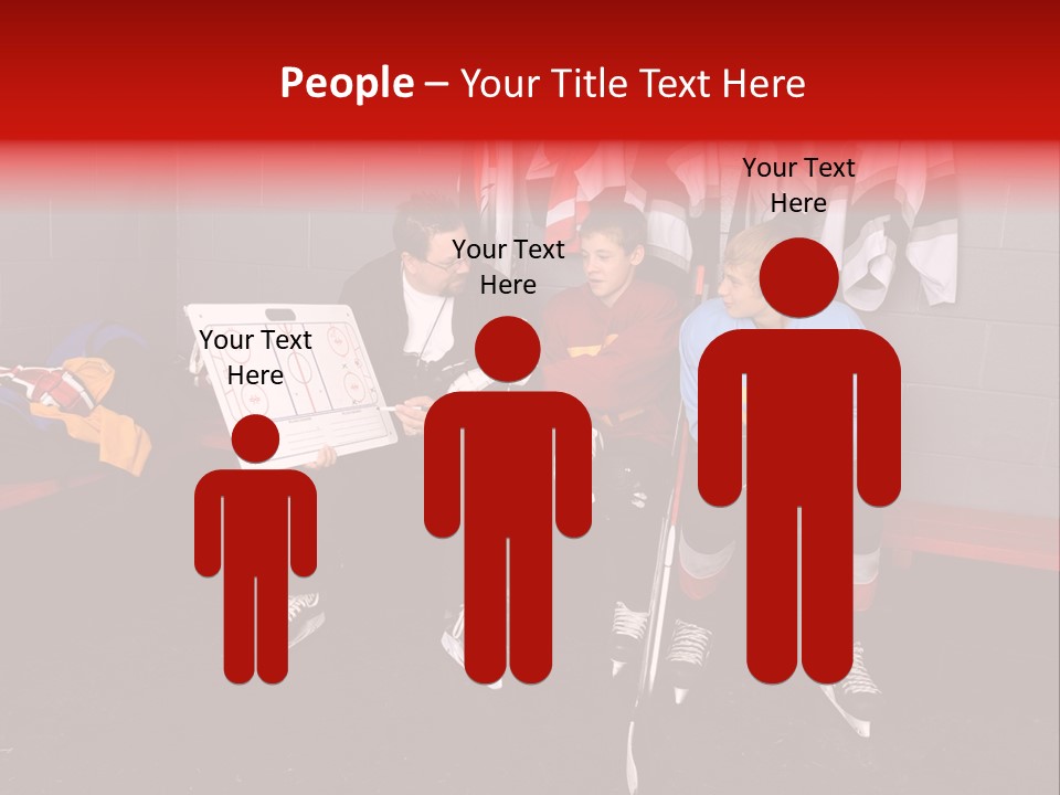 Equipment Rink Kid PowerPoint Template